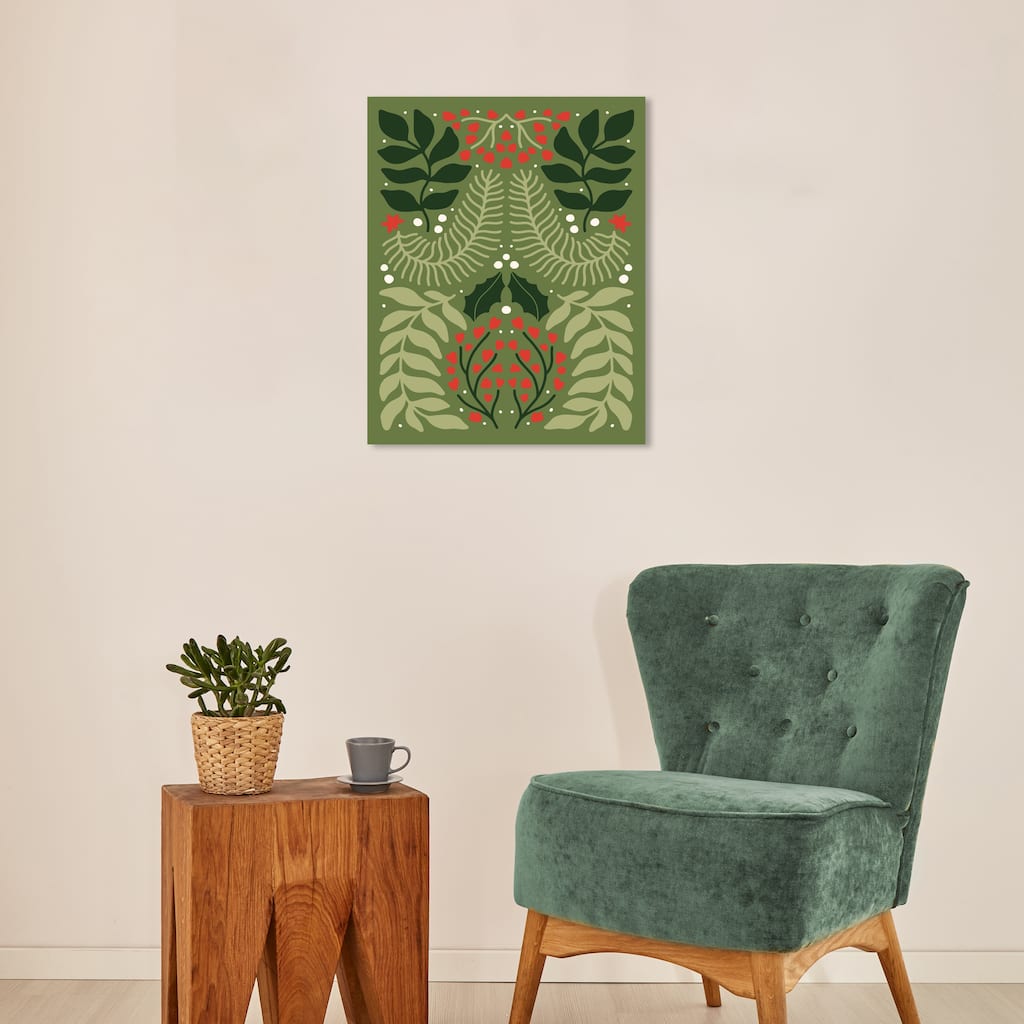 Wynwood Studio Canvas Holiday and Seasonal From the elves hidden place Green Modern & Contemporary Wall Art Canvas Print