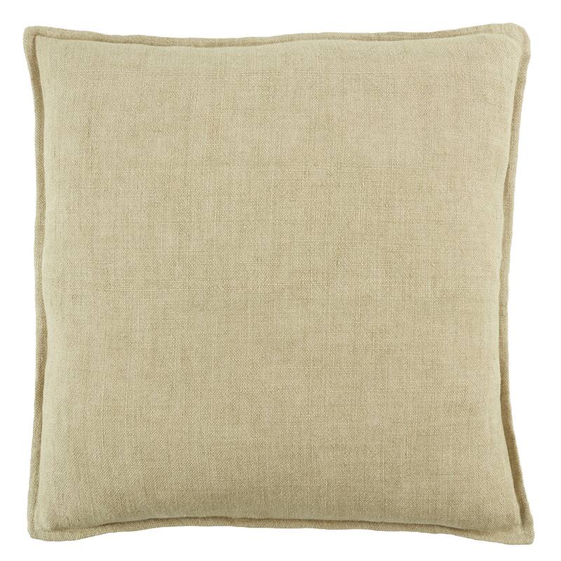 Bay Solid Throw Pillow - 22"X22" Cover Only - Light Beige