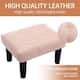 Small Footstool Ottoman Faux Leather（1PCS) - On Sale - Bed Bath ...