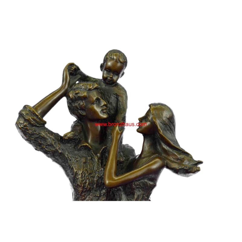 Abstract Modern Art Happy Family Bronze Sculpture Christmas Gift Idea Statue Art