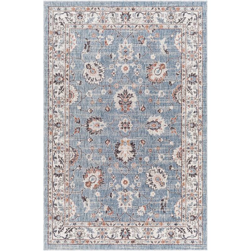 Livabliss Juliet Classic Floral Recycled Outdoor Safe Area Rug