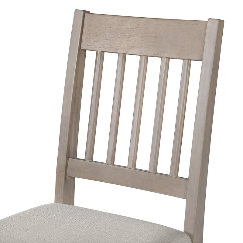 6 -Piece Dining Room Set, Wooden Rectangular Dining Table with 4 Chairs and Bench