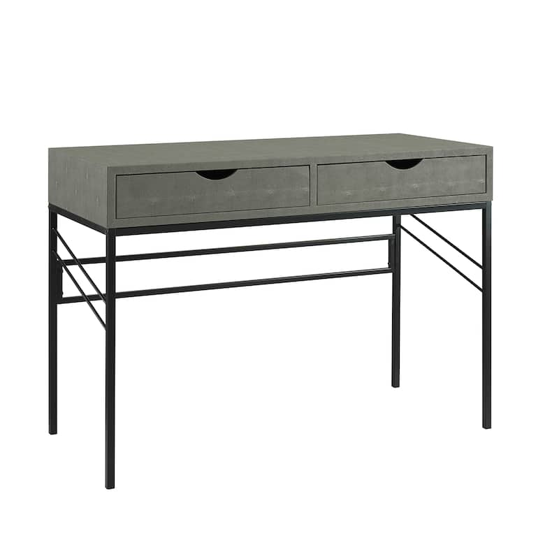 Middlebrook Designs 44-inch Faux Shagreen 2-Drawer Desk