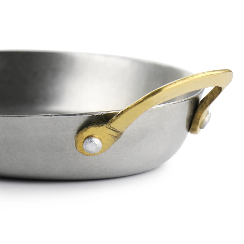 Martha Stewart 6Pc Mini Vintage Oval Au Gratin Pan Set with Brass - Silver