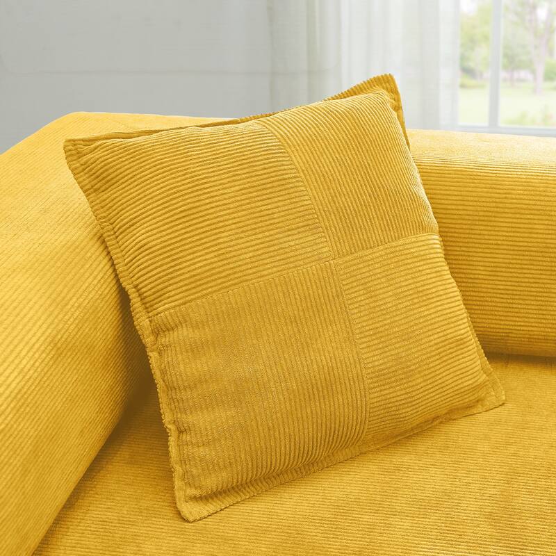 Modular Sectional Sofa with L-Shape Chaise, Boneless Cloud Couch with Deep Seat