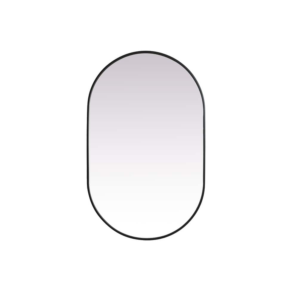 Indigo Home Metal Frame Oval Mirror 30x48 Inch