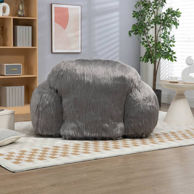 Teddy Bean Bag Chairs,Lazy Sofa Bean Bag Chairs with Armrest