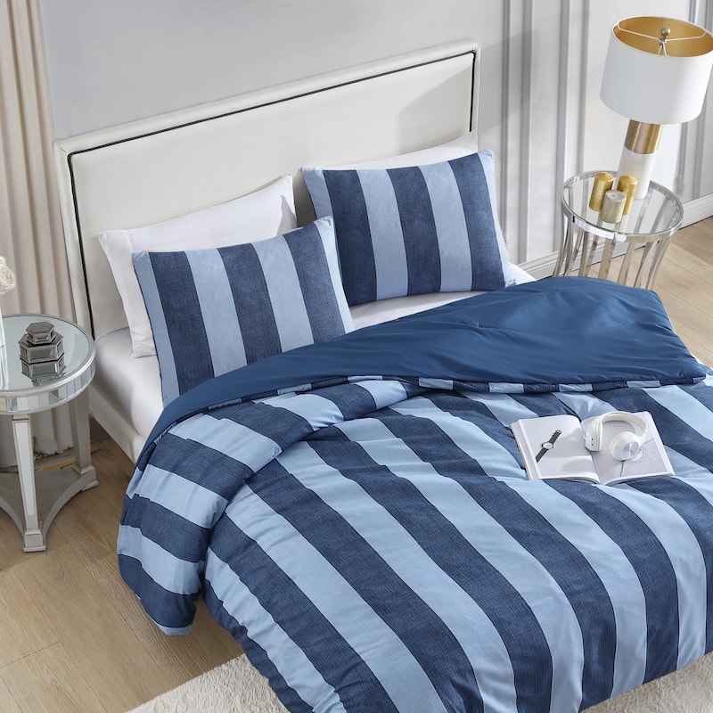 Juicy Couture Printed Denim Stripe Reversible Duvet Sets