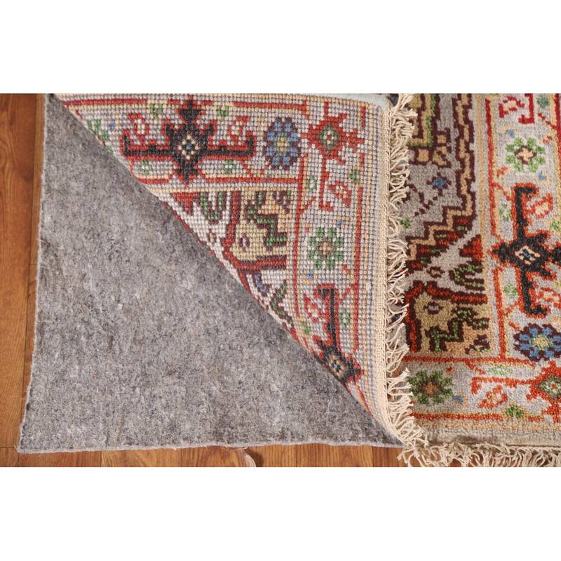 Medallion Heriz Serapi Accent Area Rug Hand-knotted Wool Carpet - 2'0"x 3'0"