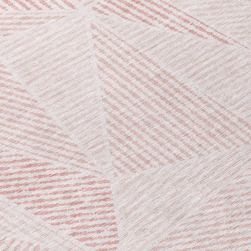 Machine Washable Indoor/ Outdoor Chantille Geometric Mosaic Rug