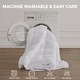 preview thumbnail 3 of 9, Madison Park Heavenly Soft Overfilled Plush Down Alt. Waterproof Mattress Pad - White