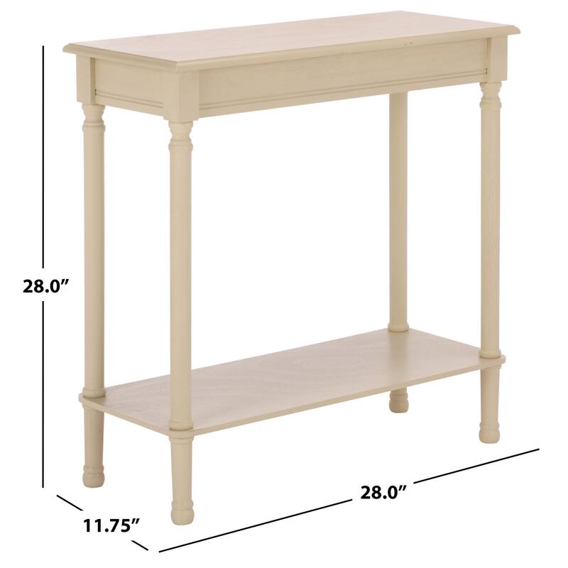 SAFAVIEH Vicy Rectangular Console Table - 28" W x 11.8" L x 28" H - 28"W x 12"D x 28"H