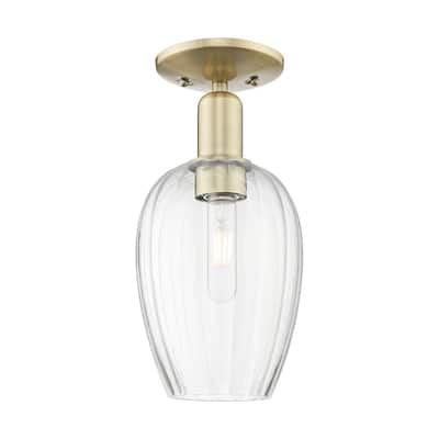 Innovations Lighting 716-1C-13-6 Preston Semi-Flush Preston 6" Wide