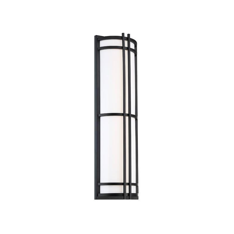 Skyscraper 12in LED Indoor or Outdoor Wall Light 2700K - 18-inch - Black