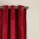 preview thumbnail 54 of 95, Porch & Den Lapeyrous Velvet Solid Room Darkening Window Curtain Panel Set