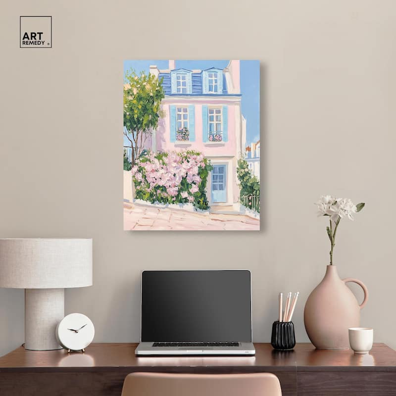 Rosy Residence Canvas by Art Remedy, Gallery Wrapped