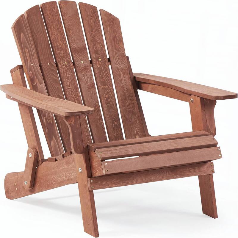 Oversize Wooden Outdoor Folding Adirondack Chair