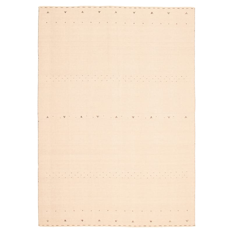 Kashkuli Gabbeh Cream Rug 7'10" x 11'1" - 7'10 x 11'1 - Cream - 7'10 x 11'1