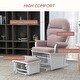 preview thumbnail 10 of 30, Nursery Glider Rocking Chair w/ Ottoman, Thick Padded Cushion Seating