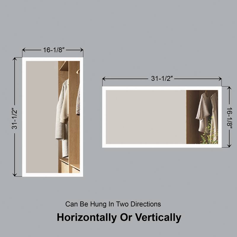 Buley LED Mirror - Rectangle 31" High