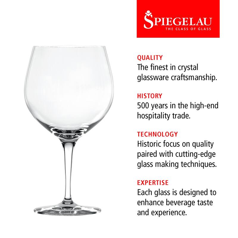 Spiegelau 21 oz Gin and Tonic Glass (set of 4) - 7.66" x 4.16"