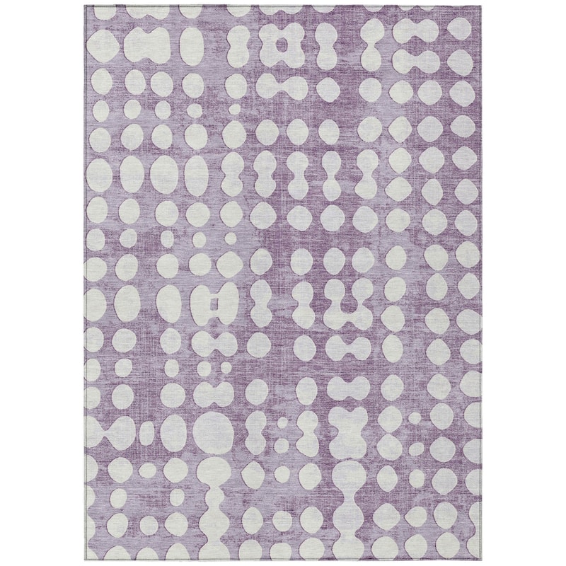 HomeRoots Abstract Transitional Rectangle Outdoor Rug