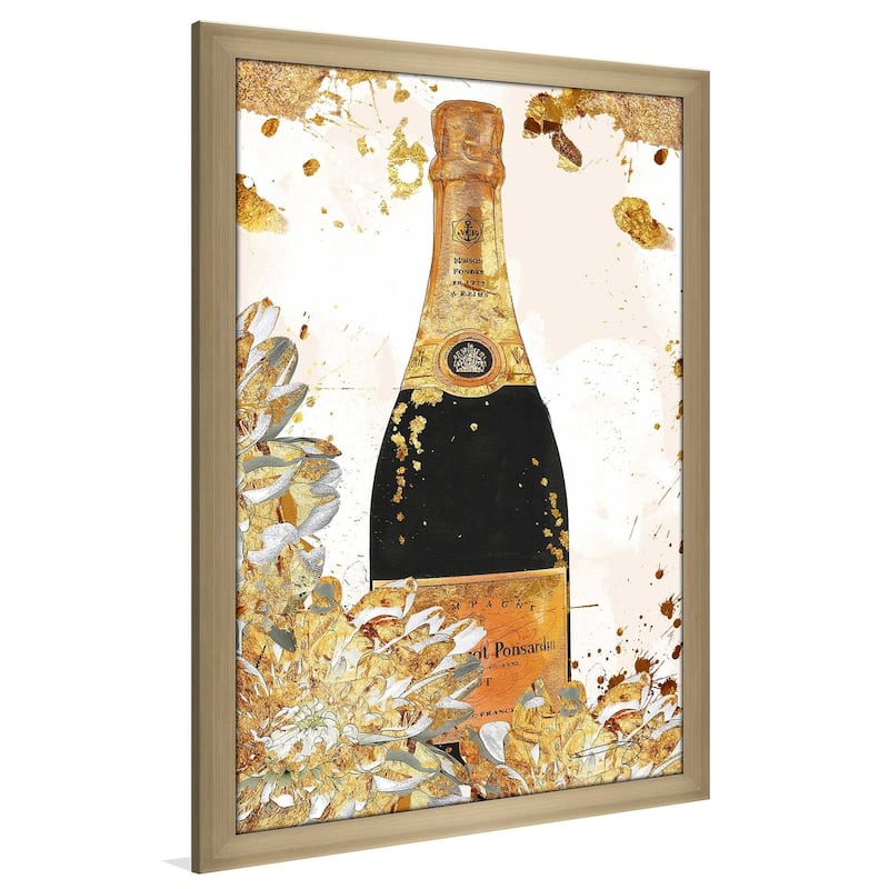 "Champagne in Gold" by Jodi Print on Acrylic