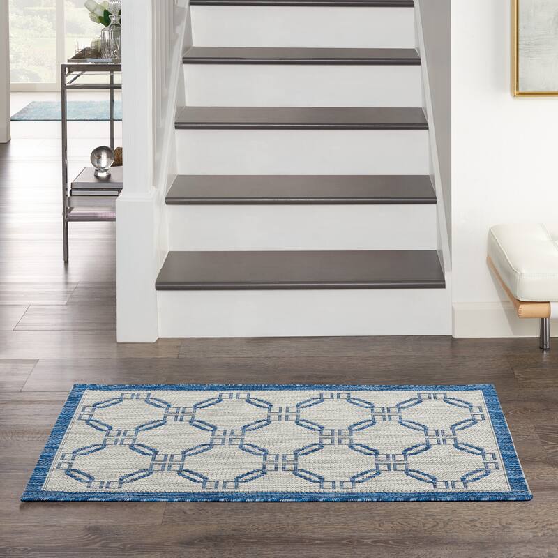 Nourison Garden Party Geometric Casual Indoor/Outdoor Area Rug