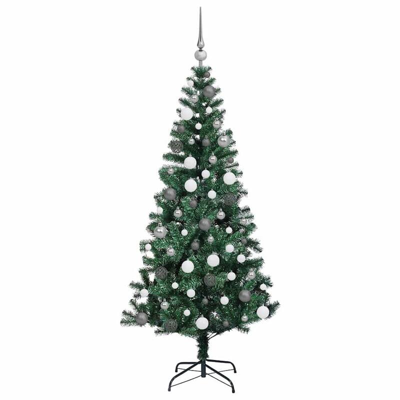vidaXL Artificial Christmas Tree Green 70.9" PVC