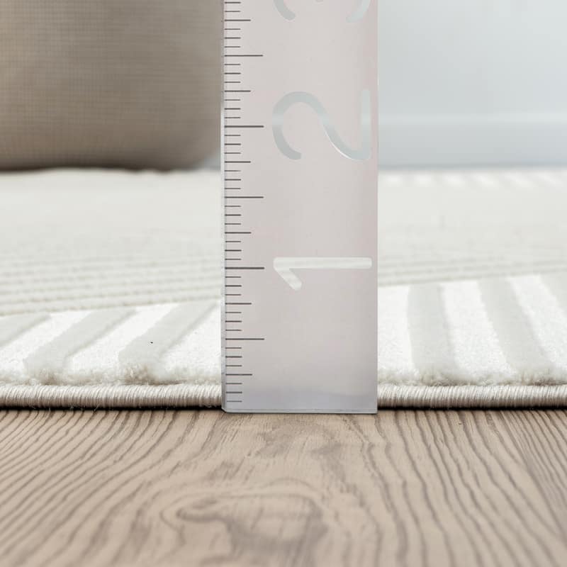 Abani Neutral NTL140 Lines Area Rug