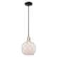 Option White Glass with White Rope / Black Antique Brass
