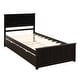 preview thumbnail 6 of 7, Platform Bed with Twin Size Trundle, Twin Size Frame