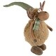 preview thumbnail 5 of 4, 13" Whimsical Standing Moose Christmas Decoration