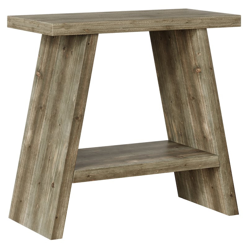 Solid Wood End Table for Living Room (Set of 2) - 11.81"D x 23.62"W x 23.62"H