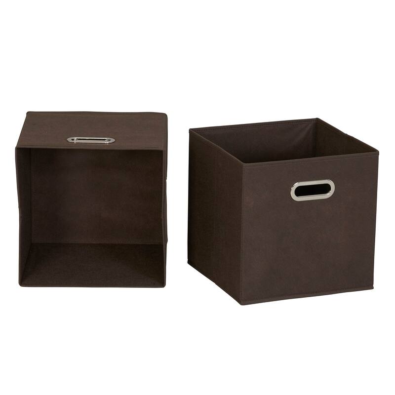 Household Essentials Open Fabric Cube Storage Bins, Set of 6