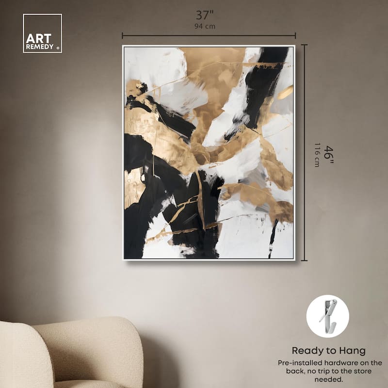 Cracked Gilt II Canvas by Art Remedy