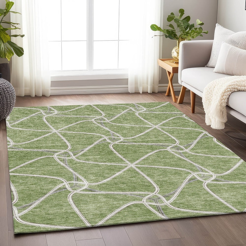Premium Washable Super Soft Contemporary Geo Mayfield Rug
