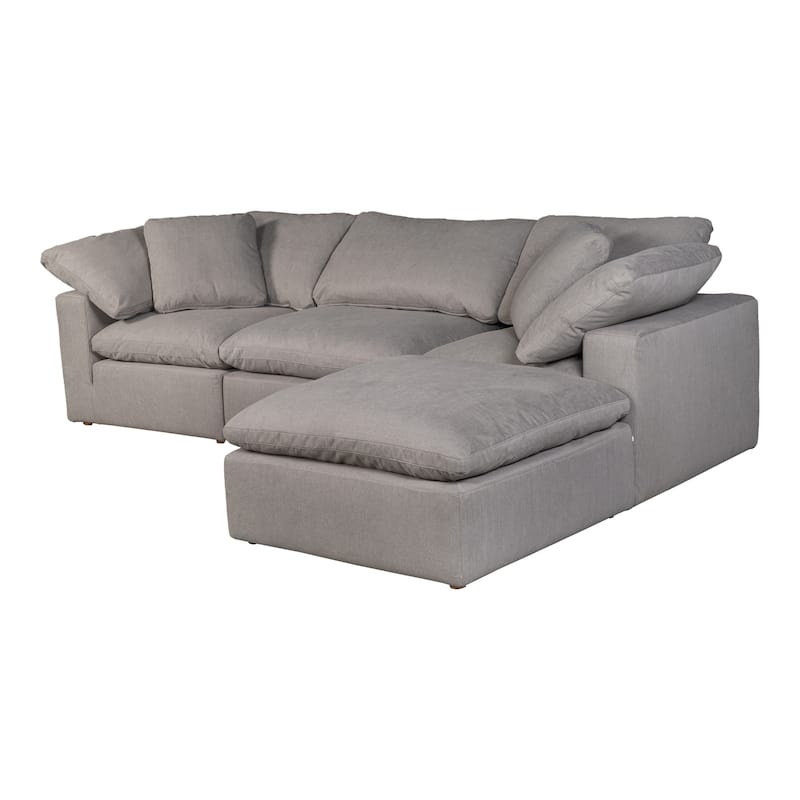 Aurelle Home Tami Reversible Lounge Sectional - 114" x 76"