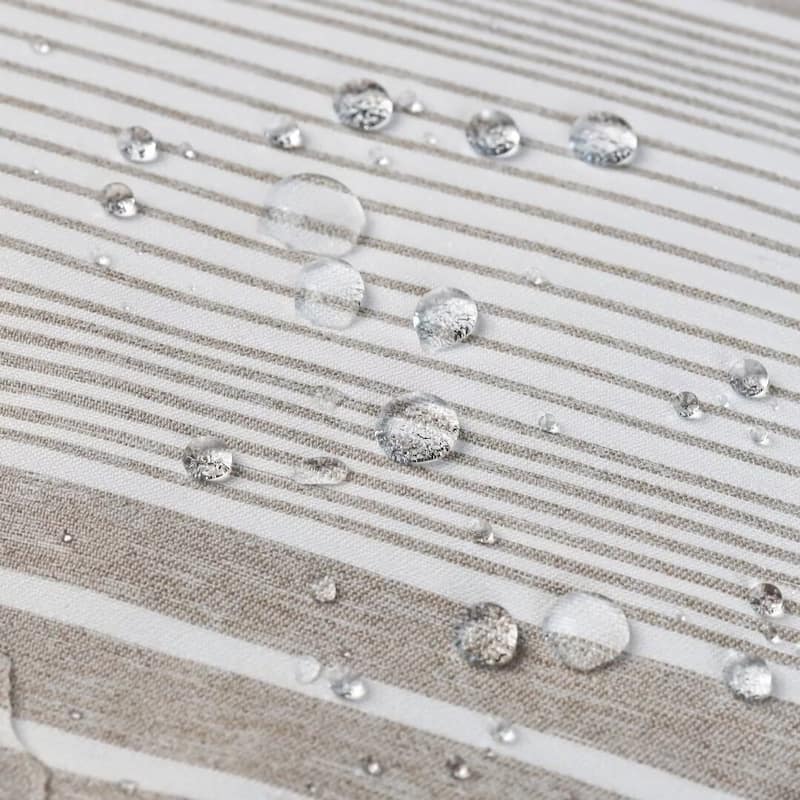 Beach Stripe Water Repellent Shower Curtain