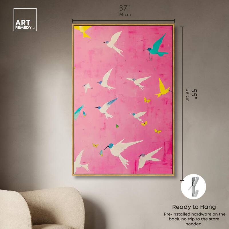 Soaring Sorbet Canvas by Art Remedy