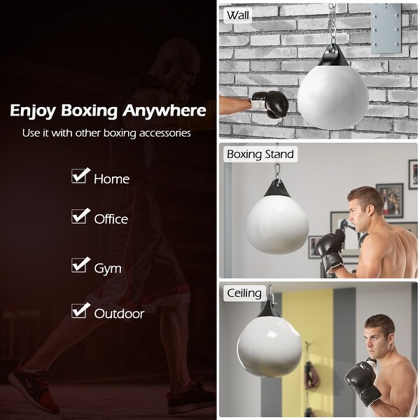 21 Inch Water Punching Bag with Adjustable Metal Chain - 21