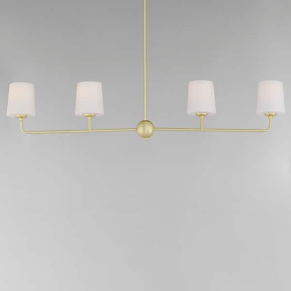 Maxim 12097SW Bristol 4 Light 48" Wide Linear Chandelier