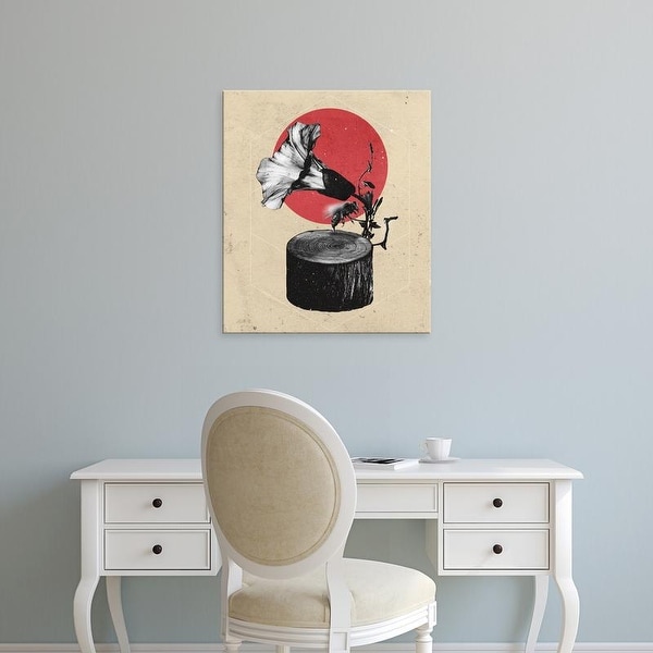 Easy Art Prints Ali Gulec's 'Gramophone B' Premium Canvas Art