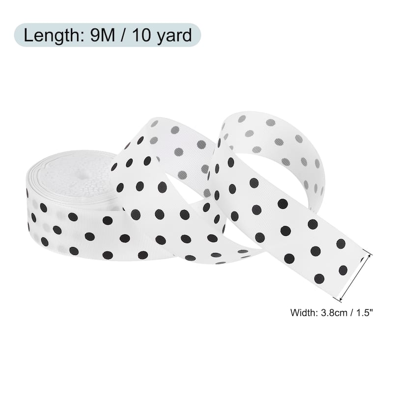 Grosgrain Ribbons with Dots Ribbon Bow Decoration