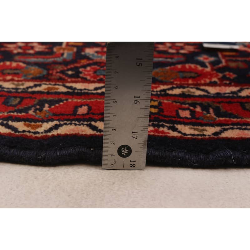 ECARPETGALLERY Hand-knotted Andelz Navy Wool Rug - 3'7 x 12'6