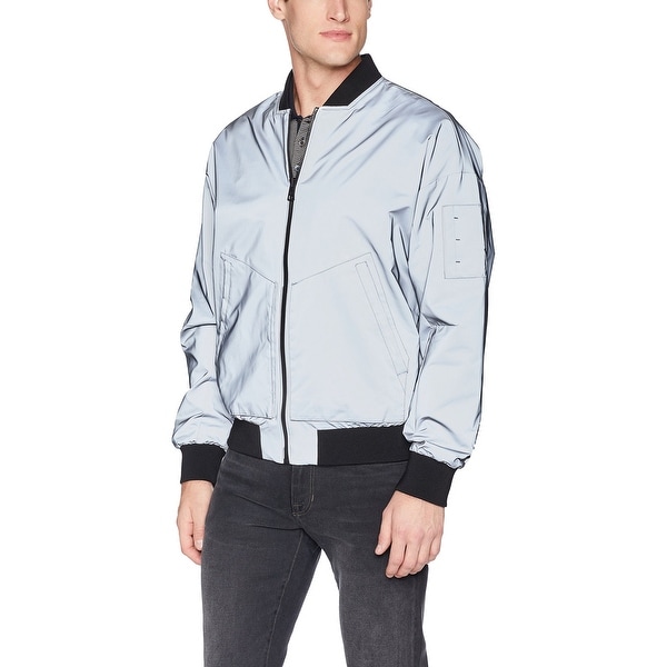Calvin klein reflective bomber jacket clearance