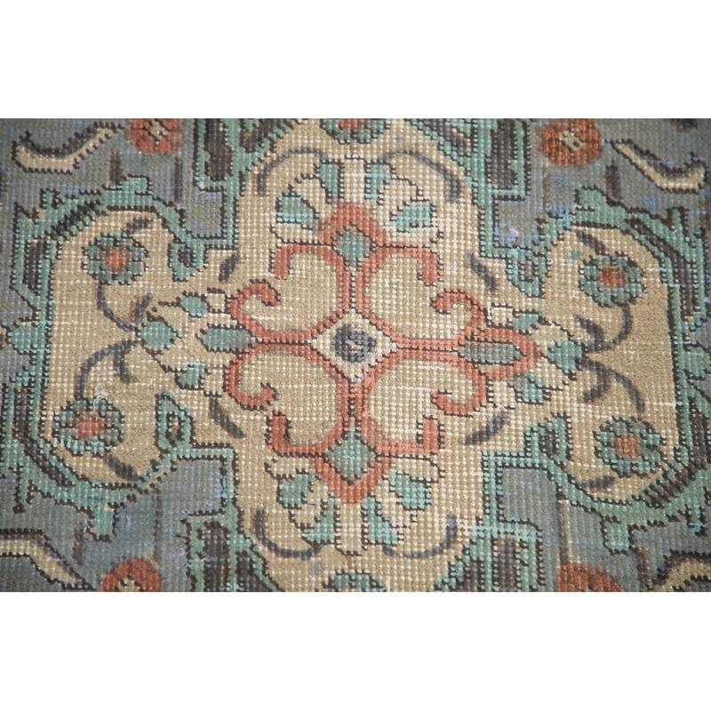 Hand Knotted Oriental 100% Wool Carpet Traditional Medallion Beige & Ivories Tabriz Area Rug - 10' 6'' X 7' 11''