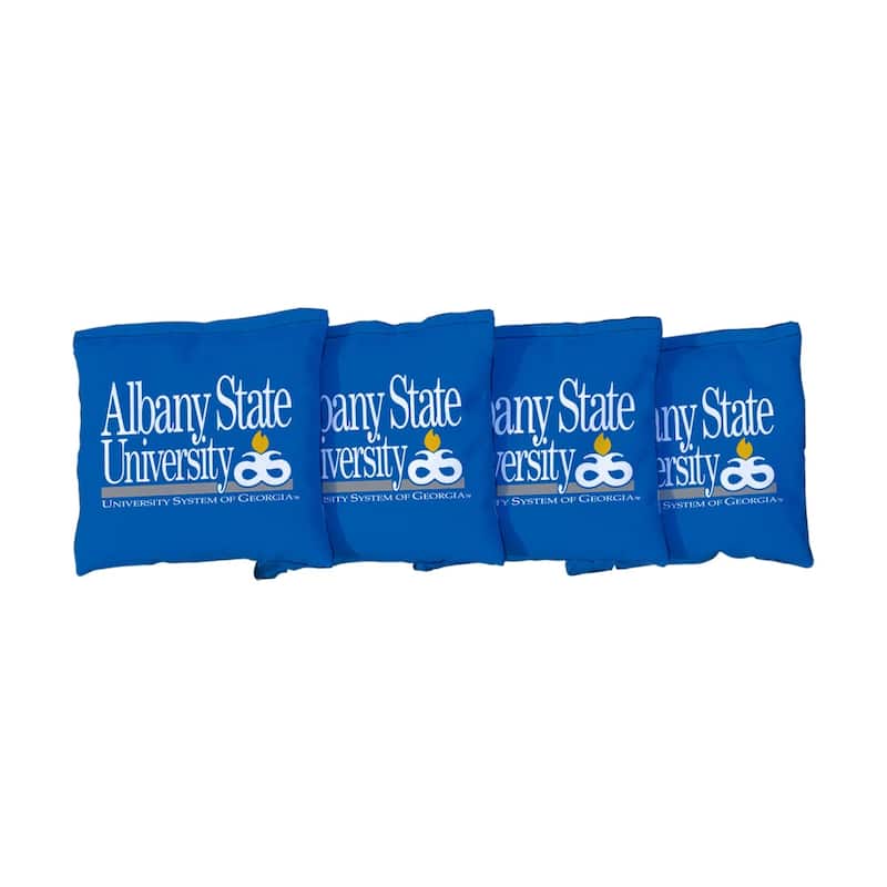 Albany State University Golden Rams Blue Cornhole Bags - All-Weather Resin Filled
