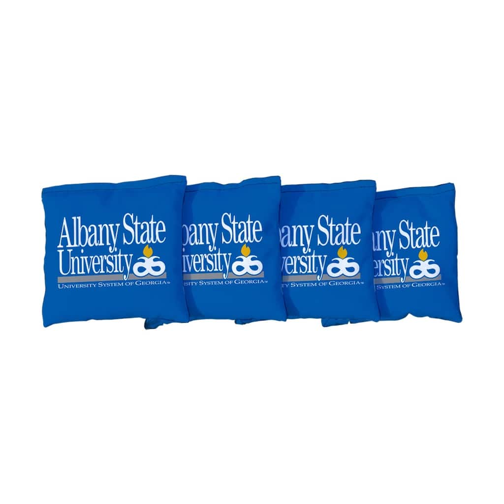 Albany State University Golden Rams Blue Cornhole Bags
