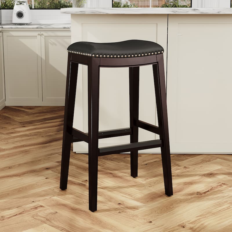 30" Bar Height Saddle Stool